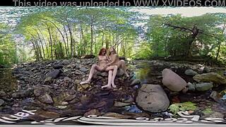 Watch Ana, Molly, and Belle make out outdoors—what do you think they'll do next?