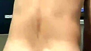 gay guy gets fucked doggy style in the kitchen of a married man's house