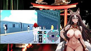 Night Fox Kodama Explodes In Pakopako Train Game With Intense Touching