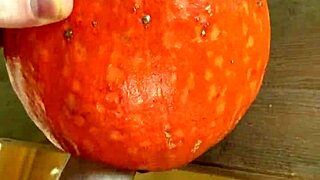 Hey, pumpkin fucker, what’s with that wild insertion toy?