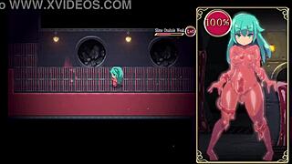 mage kanade's tiny futa cock gets pumped in latex suit