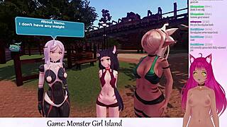 Vtuber Facesits Monsters In Girl Island Game