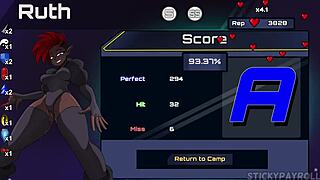 i watched this big tits goth babe get her pussy wrecked at spunkstock music festival in the hentai sex game.