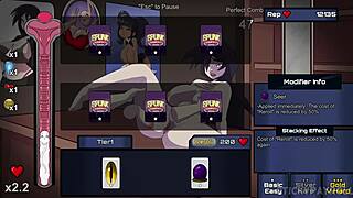 i watched this big tits goth babe get her pussy wrecked at spunkstock music festival in the hentai sex game.