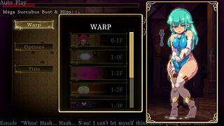 mage kanade's tiny futa cock gets pumped in latex suit