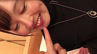 Wow, Mai gets anal play with dildo double insertion at 22!