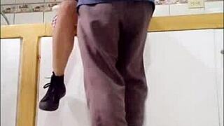 Latina Milf Bent Over for Hardcore Anal Doggy Style