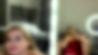 Blonde MILF Sugarnadya Pleases Big Cock In Lingerie