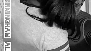 Cheating wife rides big black cock in daughter's room