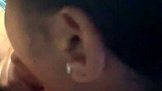 Did the brunette slut swallow all the cum?