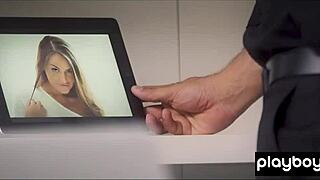 Busty Russian toys herself before Latin lover bangs her hard