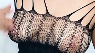 Unfaithful woman seduces her lover in passionate encounter