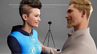 deepthroat blowjob in 3d anime hentai animation trailer.