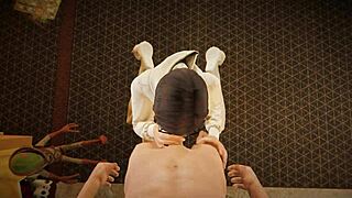 i sucked and blew extreme doggystyle cock to creampie my cute boobs