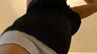 Anna Maria, Mature Latina Dominican Milf, Shows Off Her Big Tits and Ass in Booty Shorts