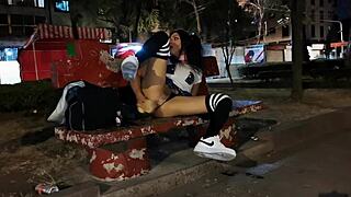 i masturbate in park, guy jerks me off