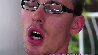 saggytit redhead granny doggystyled hard after giving oral pleasure.