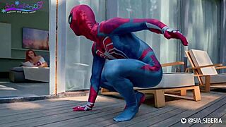 sia siberia dresses as spider-man and has sex at home