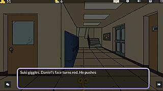 queens brothel 8 - nerdy guy humiliates her with facial