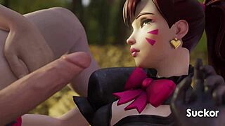 Overwatch Best Deepthroat Blowjob Compilation with Futanari Face Fucking and Cumshots in SFM Blender November 2023