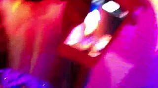 Girl Sits On Bottle Eating Pussy On Stage