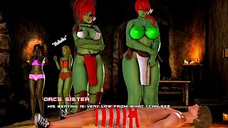 繁殖岛23兽人女主人肥奶怪兽装登场