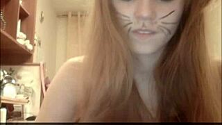 Can you handle this teen couple's wild webcam blowjob session with blonde amateurs?