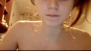 Can you handle this teen couple's wild webcam blowjob session with blonde amateurs?