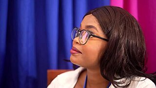 Secretary With Big Tits And Ass Teasing Monster Cock