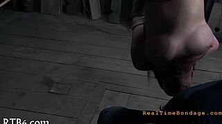 Girl trapped intensely inside cage