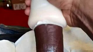 masturbating with toy in my pussy feels so good.