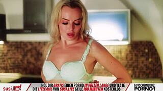 blonde susi shows hot striptease and masturbation on webcam