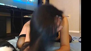 asian webcam cutie in homemade video with stockings and lingerie shows big ass, do you want it?