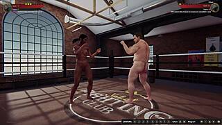 ethan battles dela in naked 3d wrestling with anal twists