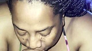 Curvy Ebony Babe Sucked Me Dry with Passion