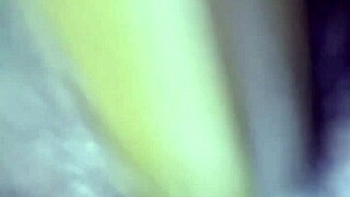 I filled Asian milf with banana creampie