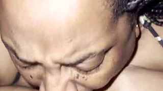 Curvy Ebony Babe Sucked Me Dry with Passion
