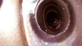i'm watching this close up anal tunnel with vibrator and dildo making her cum