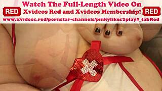 chubby tranny plays with big ass using toys