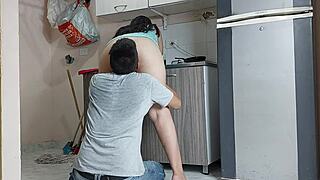 I enjoy sucking my Colombian girlfriend's tasty pussy