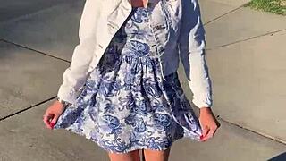 i see hot teen babe nikole nash squirt in public art.