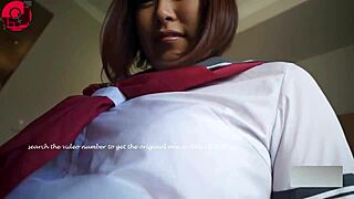 In this free version, uniformed asian teen explores anime hentai fantasies