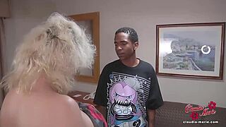 Claudia Marie, no implants, takes teen BBC in tight anal?