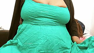 Manipuri aunty flaunting her big boobs