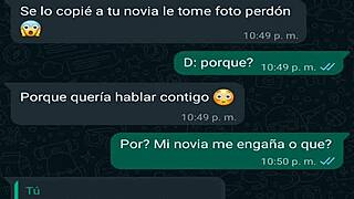 vero, my girlfriend’s friend, sends me a flirty message