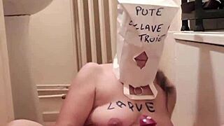 Wow, slave f in masked self-training session, getting whipped and dominated!