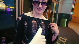 Hot Raven Vice Seduced by Old Man in Vegas Casino