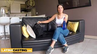 latina lingerie model’s tight pussy pounded hard by huge cock