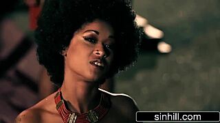 Pharaoh and African princess Skin Diamond share intense sex