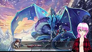 lin la dragona de hielo confronts her mirror image in 3d anime hentai